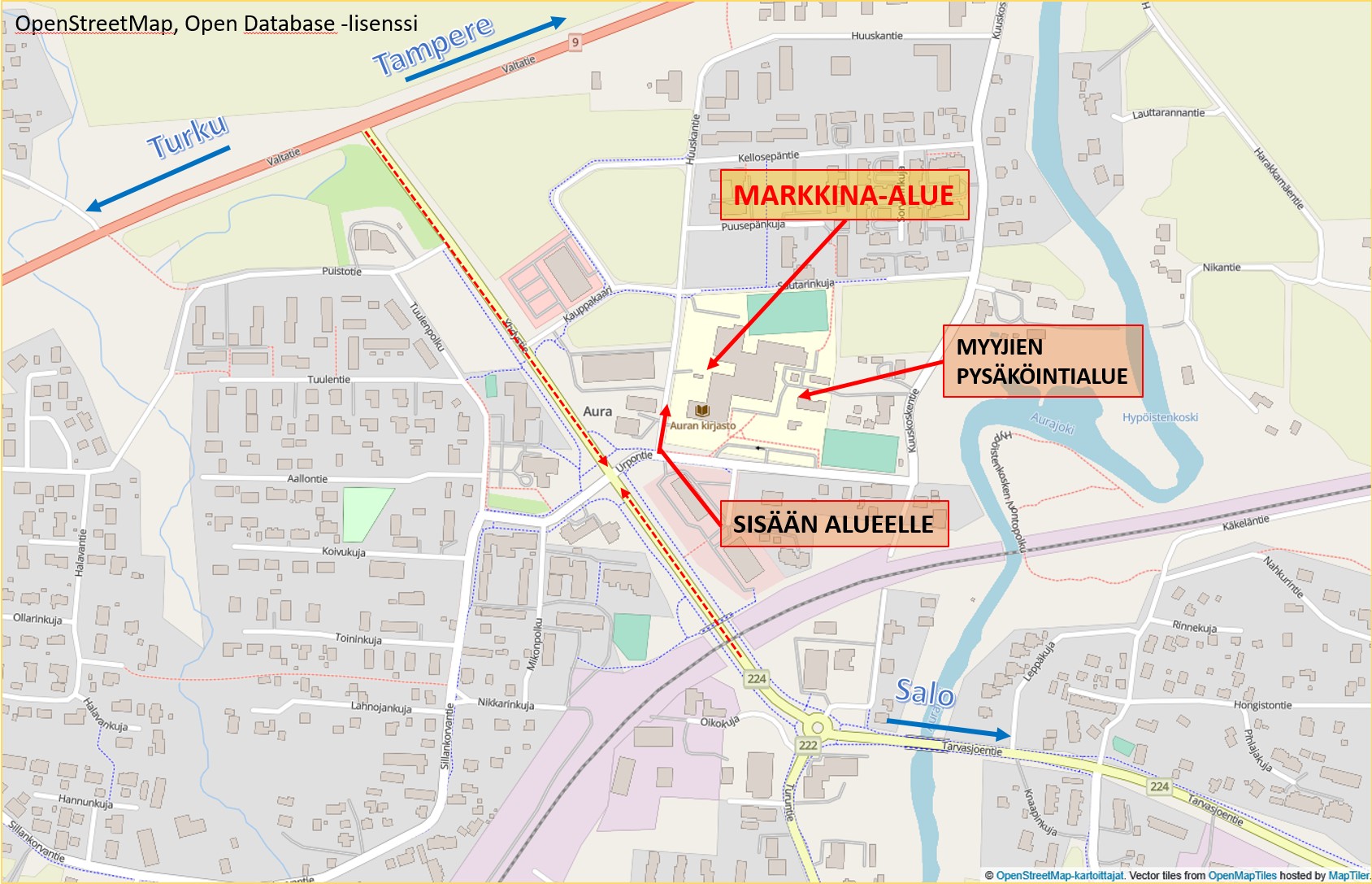 Avaa markkina-alueen kartan